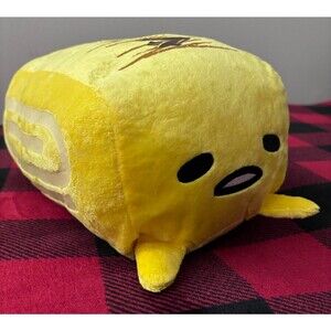 2019 Gudetama Dashimaki Yellow Swirl Plush Sushi Stamped Omelet Lazy Egg 15"